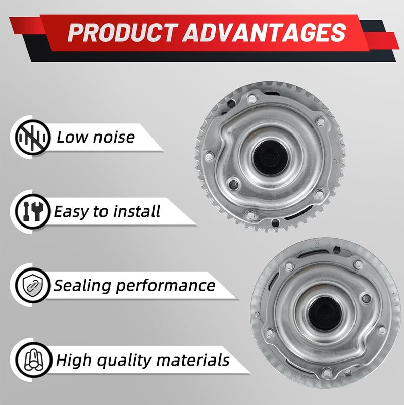 ProRefine Store Engine Timing Camshaft Intake VVT Sprocket Cam Phaser Gear Compatible with Chevy Aveo Cruze Sonic Trax 1.6L 1.8L 55567048 55568386 - Image 3